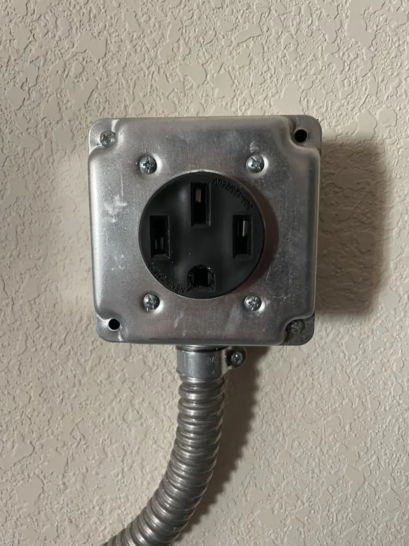 NEMA 14-50 outlet installed for Smart Home Electrical in Baytown